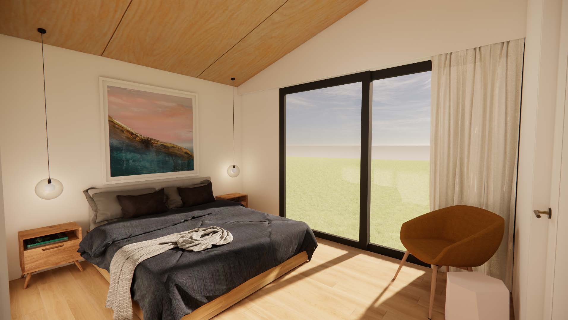 60m2 2 Bed Internal Bed